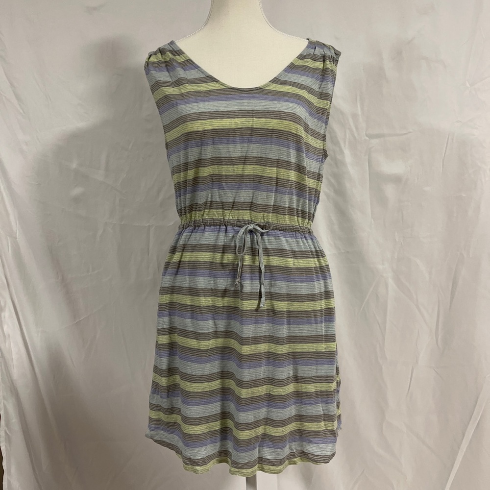 Aritzia TNA striped mini dress size medium w/ pockets